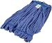 AmazonBasics Microfiber Tube Mop Head, 1.25-Inch Headband, Medium, Blue - 6-Pack