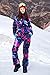 Bluemagic Womens Snowsuit One Pieces Ski Suits Jumpsuits Colorful Coveralls Snowboard Winter Outdoor (L,GLX 2020)