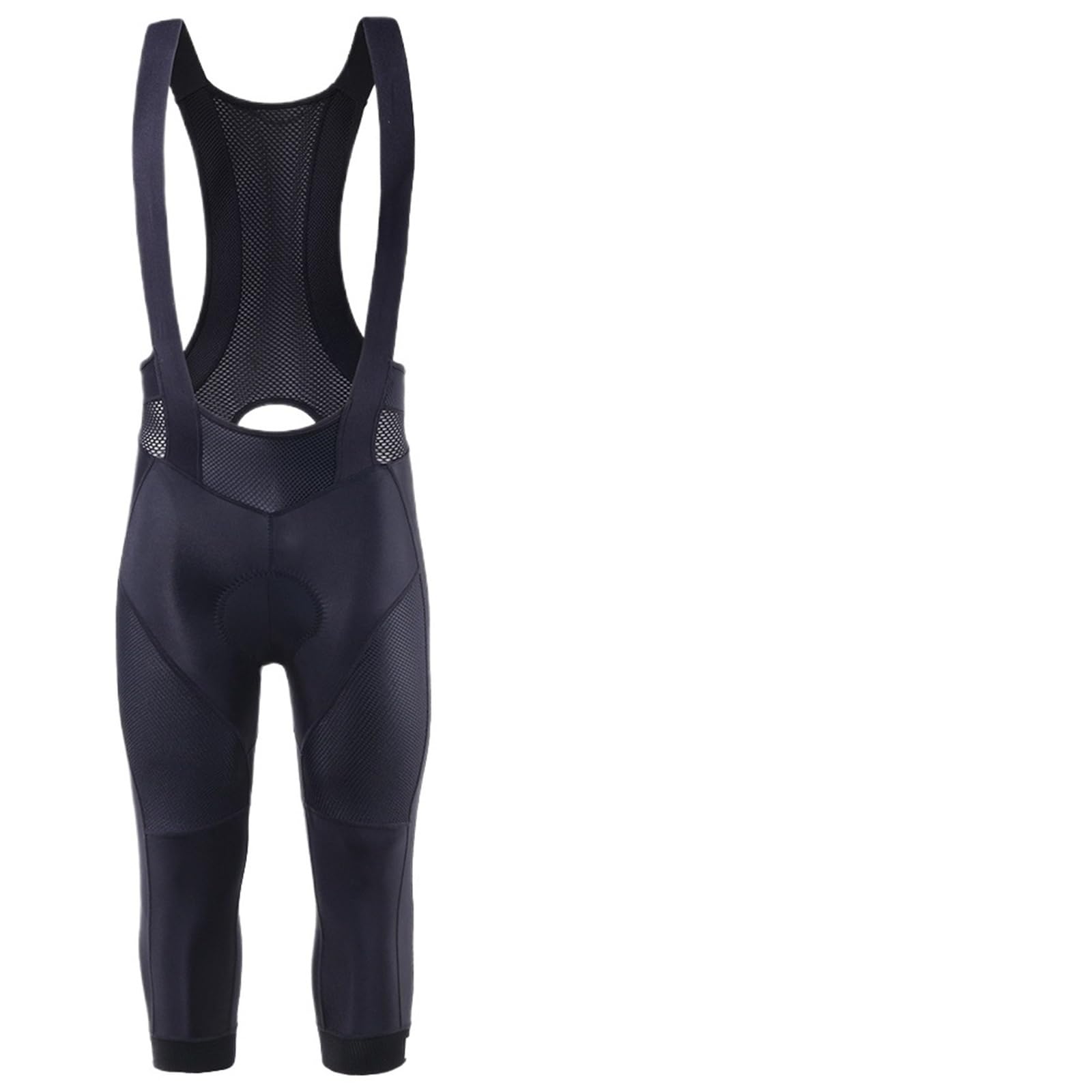 Salopette Ciclismo Pantaloncini da ciclismo da uomo Pantaloni 3/4 Pantaloncini da ciclista da strada Pro Pantaloncini con bretelle Calzamaglia da bicicletta imbottita Bavaglino da moto con interfaccia