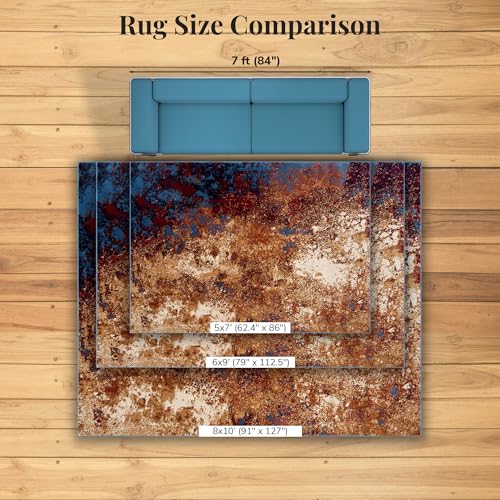Tapete moderno azul 8x10 LUXE WEAVERS miniatura 5