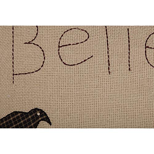 VHC-Brands-Kettle-Grove-Believe-and-Receive-Pillow-18×18-Country-Primitive-Bedding-Accessory-Tan VHC Brands Kettle Grove Believe and Receive Pillow 18×18 Country Primitive Bedding Accessory Tan