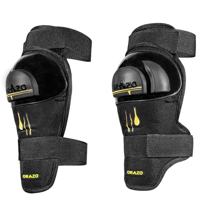 Image of ORAZO Hawk Knee Protector | Armor Level 2 E /K TYPE B | Anti-Slip Straps | Bionic & Asymmetric for Comfort | Made in India (Regular Strap)