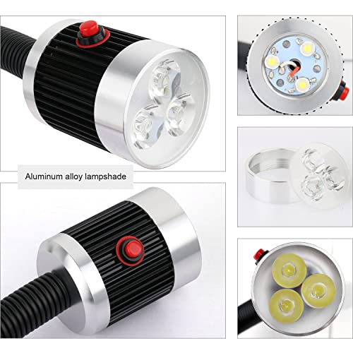 Led Machine Work Light, 900 Lumens Flexible Gooseneck Lamp For Lathe And Drill Press, 9W 120V #TOP2