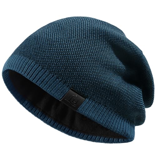 Lvaiz Mens Beanie Warm Winter Hat for Men Fleece Lined Beanie Thick Knit Hat Outdoor Skull Cap...