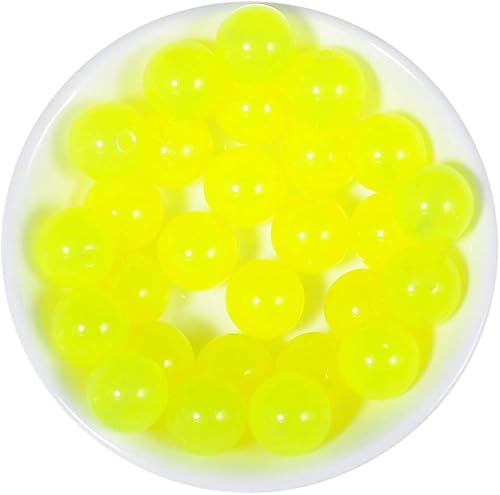 Vista 20 de Cuentas redondas sueltas de calcedonia de color amarillo claro natural de 0.394 pulgadas (0.394 in), pulsera de piedra de cristal, accesorios