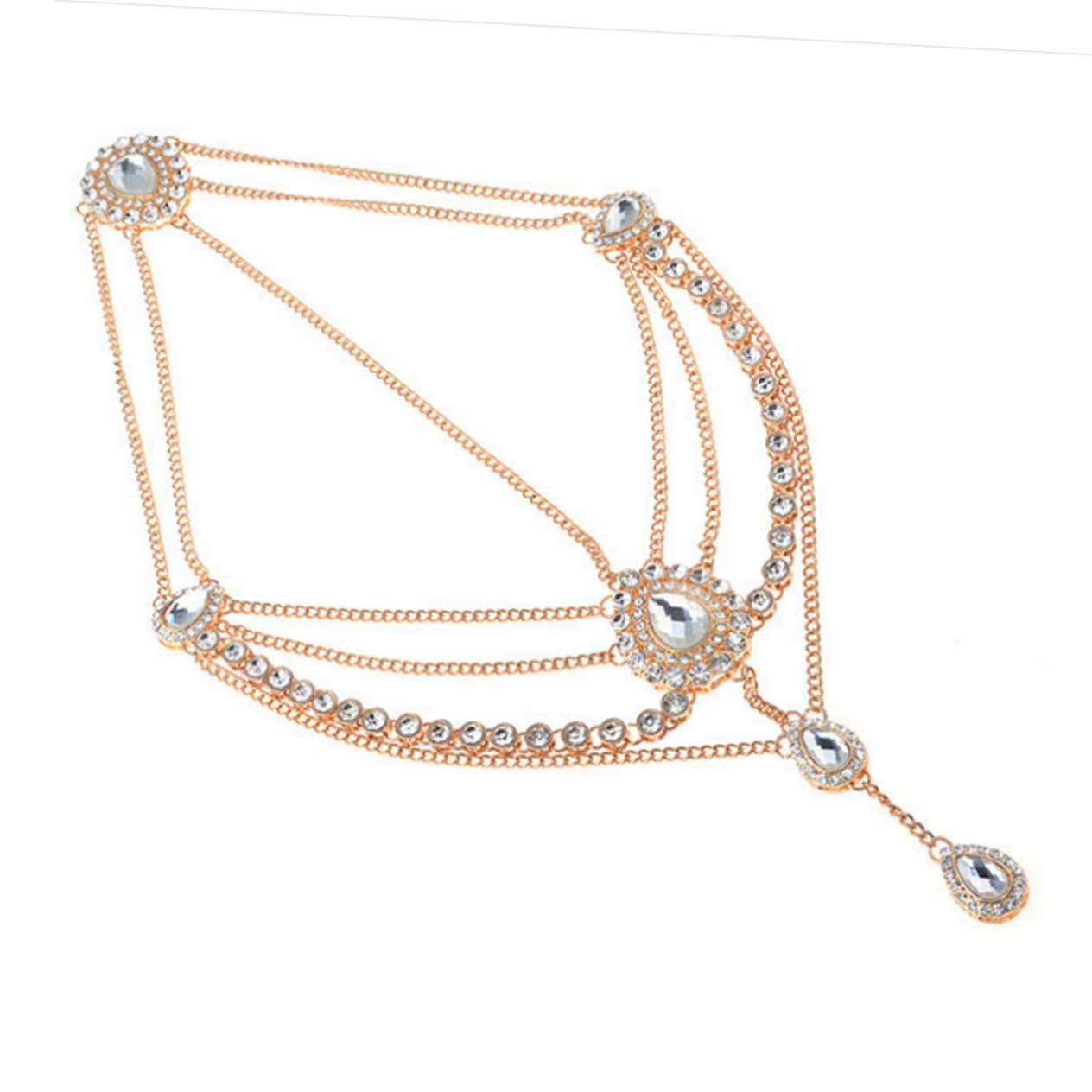 FRCOLOR 3stücke Ethnisches Haarband Mit Quasten Und Strass Goldfarbene Kopfbedeckung Für Hochzeiten Partys Und Besondere Anlässe Bequemes Haaraccessoire Für Damen Und Mädchen