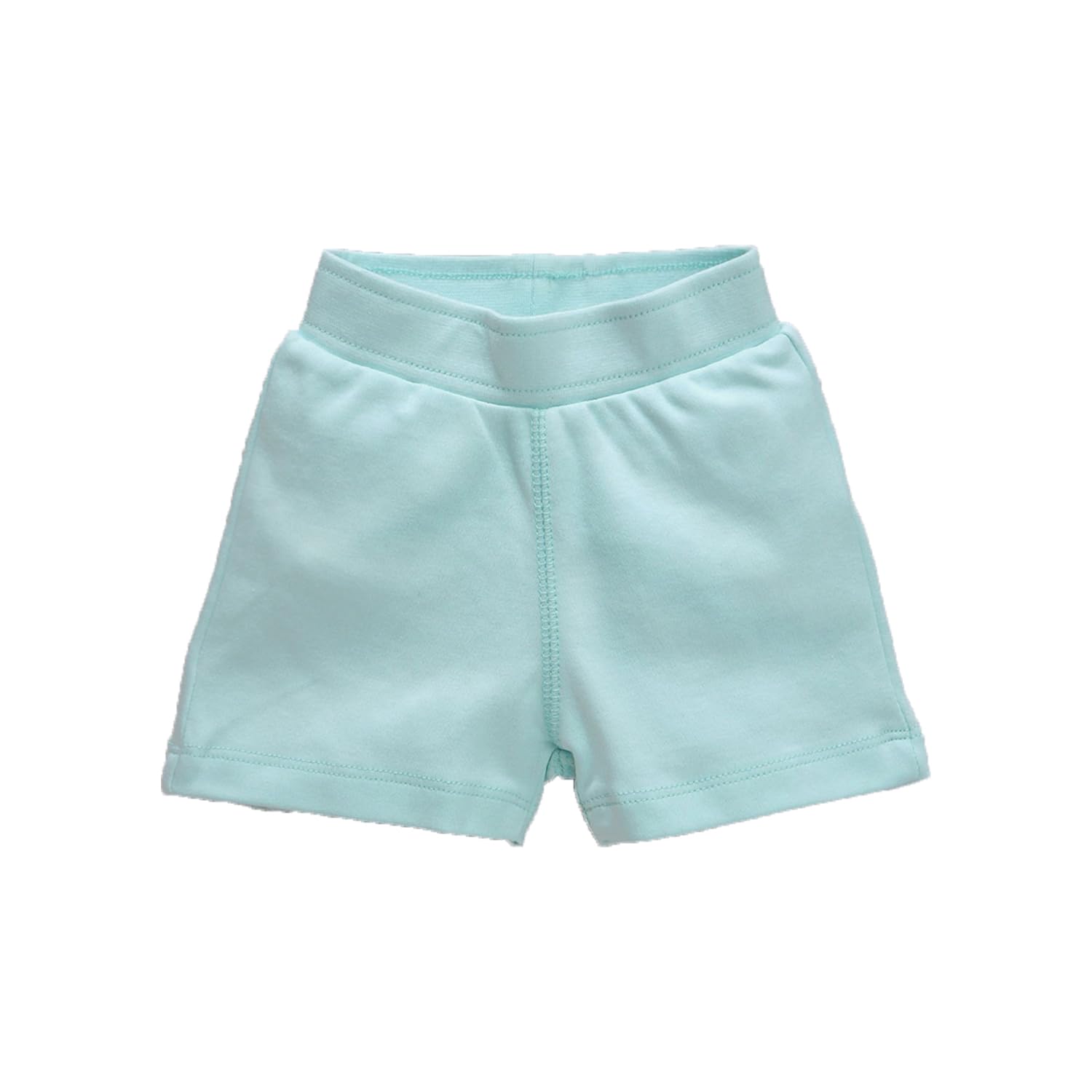 My Milestones Casual Cotton Shorts for Kids/Baby Girls - Pack of 2 (Pink/Aqua)(3 to 6 Months) - Image 2 thumbnail