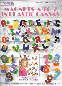 Leisure Arts Leaflet 1416: Magnets a to z in Plastic Canvas