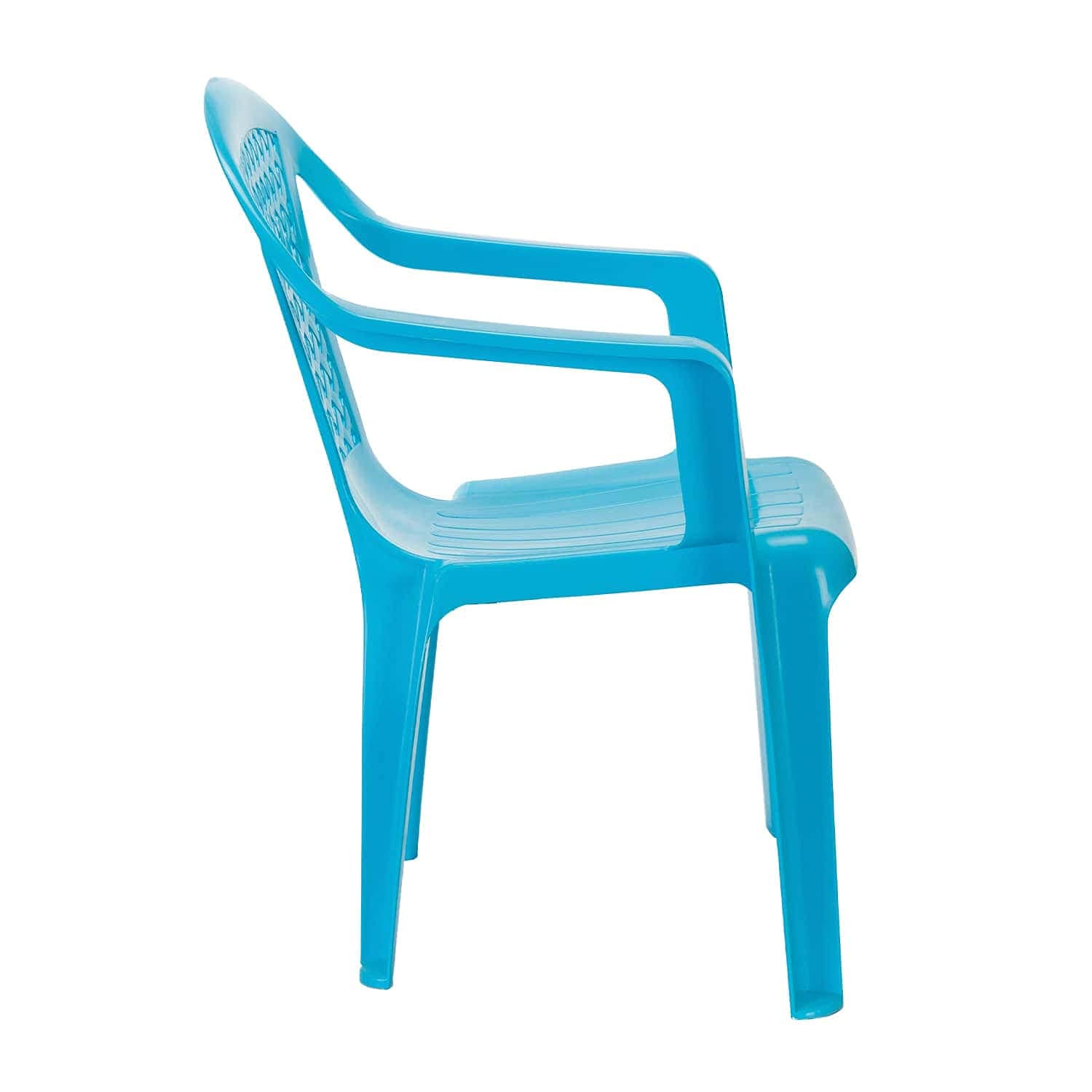 PROGARDEN Sedia, Resina Polipropilene Plastica, Blu, Regular