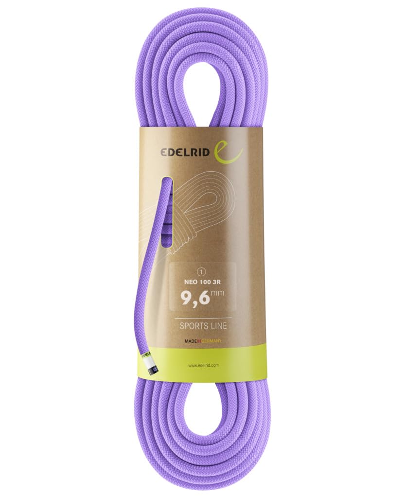 EDELRID Neo 100 3r 9,6mm - Corda da Arrampicata Unisex Adulto