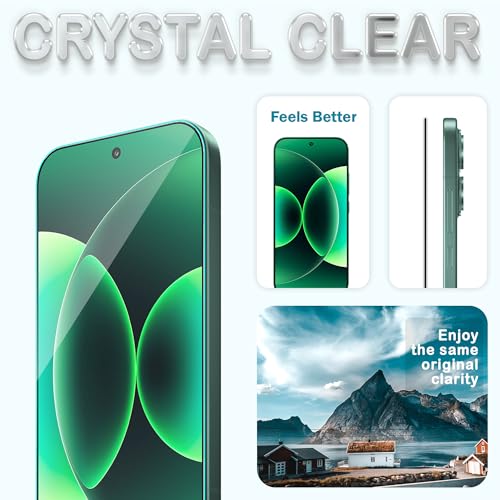 Image of FIRST MART Military-Grade Gorilla Tempered Glass Compatible For Xiaomi 17 (6.3 Inch) With Edge To Edge Screen Coverage and Easy Installation Kit | Black, Pack of 2