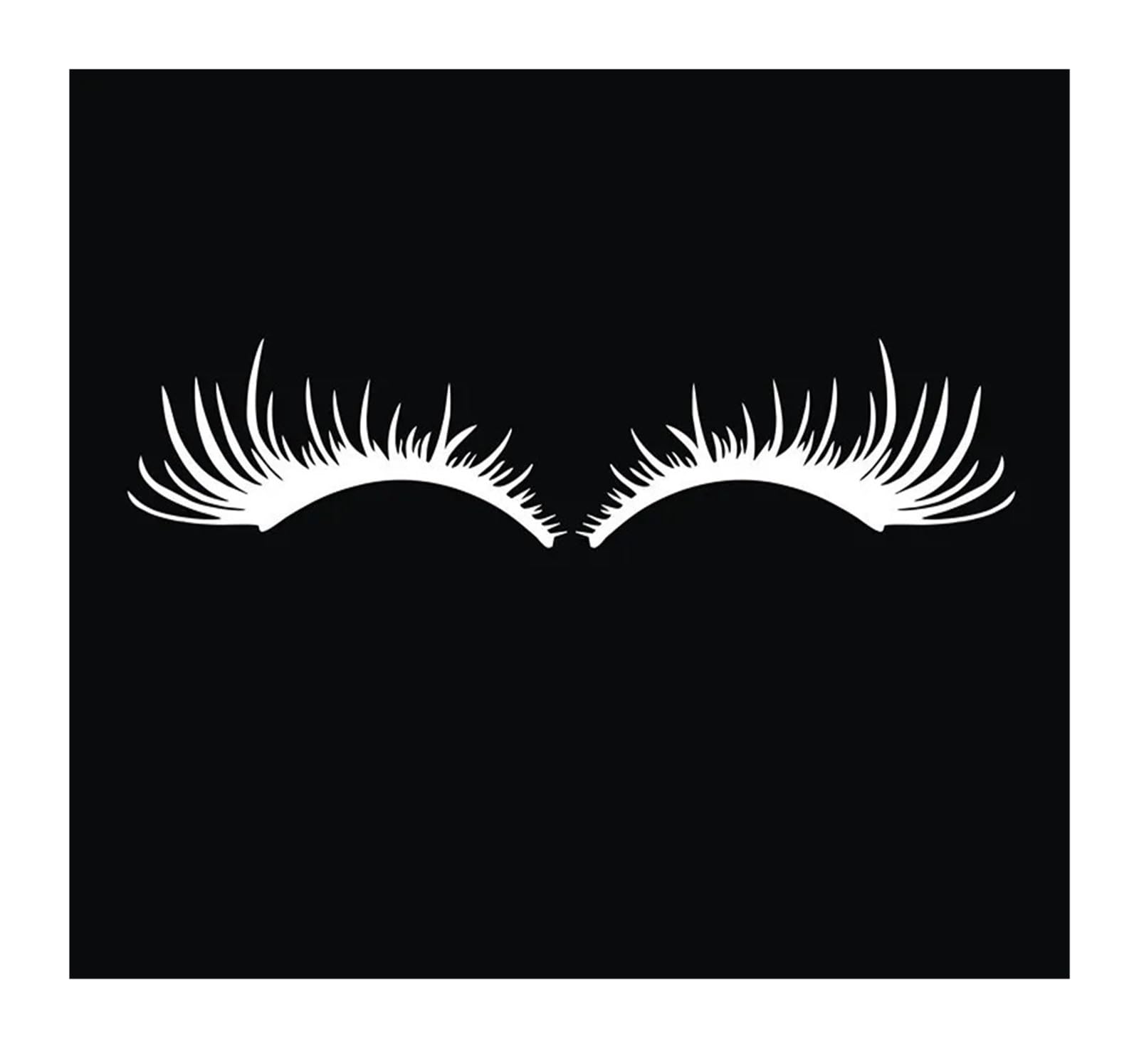 Car Eyelashes 2PCS Car False Eye Lash Funny Eyelash Headlight Sticker Eyelashes Auto Head Lamp Decoration Decals Auto Accessories Headlight Eyebrows(White)