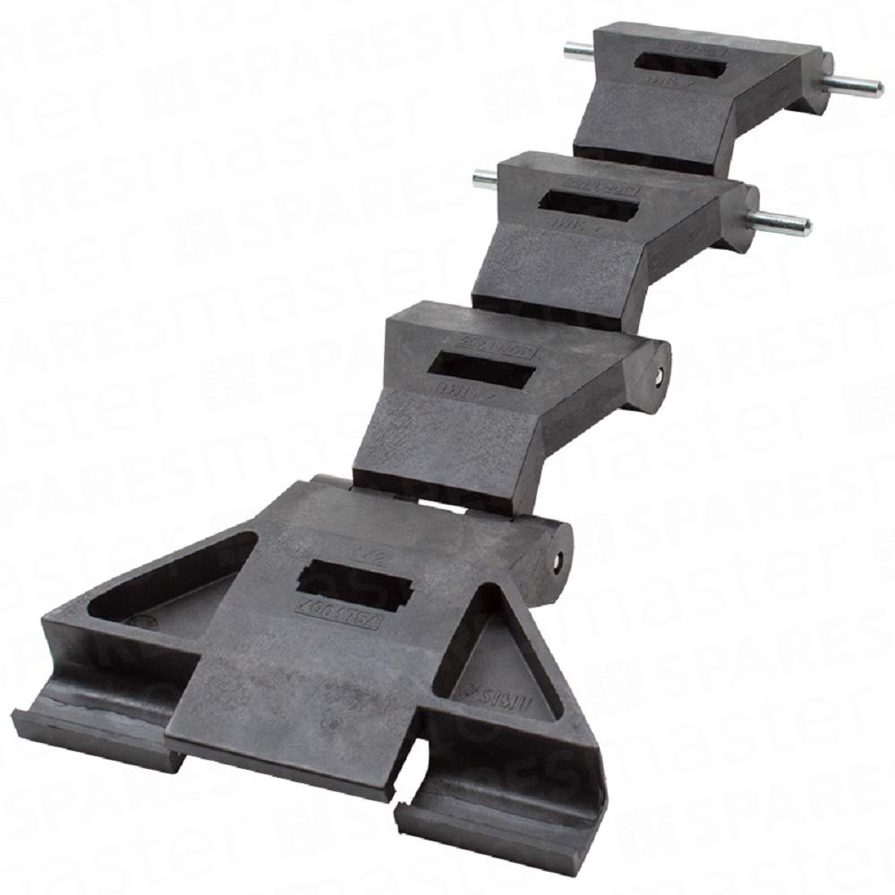 Cardale Black Thermaglide Roller Door Locking Straps (Black)
