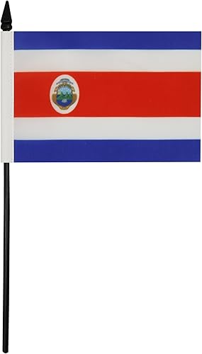 Miniatura 82 de Bandera de mesa Colombia 5'' x 8'' - Bandera de escritorio colombiana 8.3 x 5.5 in - Barra y base de plástico negro - AZ FLAG