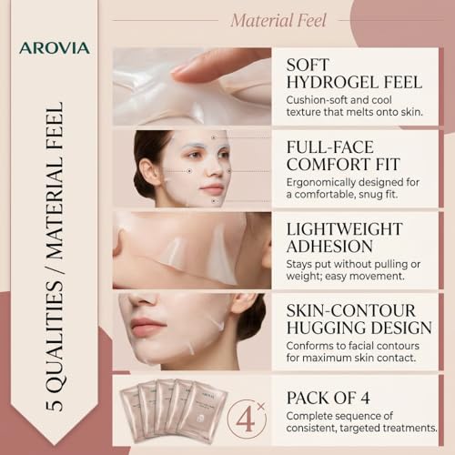 Image of Korean Bio-Collagen Real Deep Mask | Korean Glass Skin Overnight Hydrogel Sheet | 50000ppm | Hyaluronic Acid | Niacinamide | Anti-Aging | Pore Minimising | Suitable for All Skin Types | 4 Pack