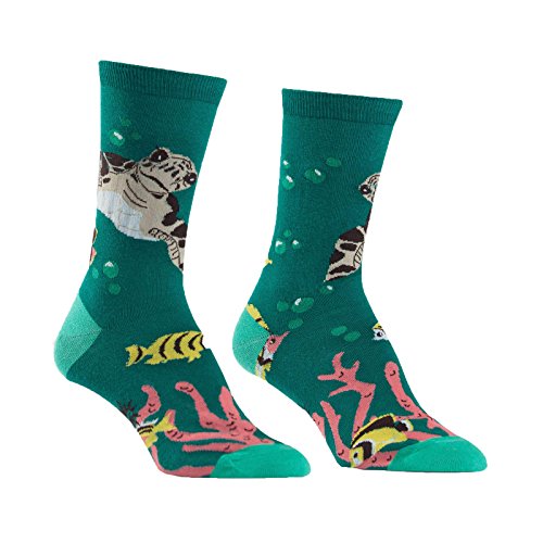 Sock It To Me Sea Turtle Womens Crew Socks Women's Shoe 5-10