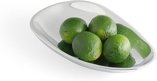 Miniatura 5 de nambe Varo Bowl | 9 pulgadas | Hecho de aleación de metal | Tazones plateados para servir cocina, entretenimiento, guarniciones, pasta, cenas |