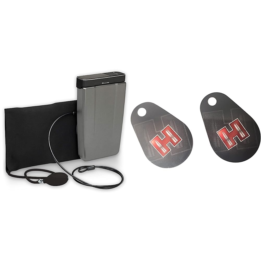 Hornady Rapid Vehicle Safe Gun Safe for Cars and Trucks, 2-Pack Key Fob, RFID & Key/Keypad Lock, Alloy Steel, Portable/Movable, 12 pounds