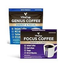 VitaCup Instant Focus Coffee 24ct & Genius Coffee 24ct