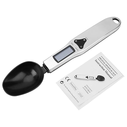 Miniatura 5 de Cuchara con peso de 500G/0.1G Balanza digital de cocina, escala de cuchara digital de medición electrónica de alimentos para hornear cucharas con