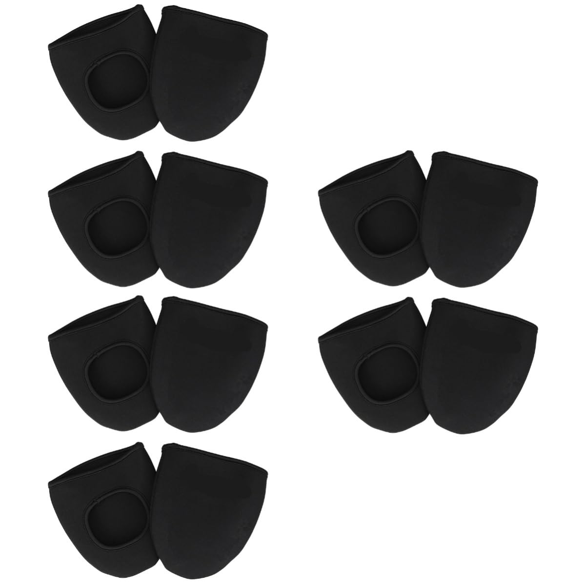 BESPORTBLE Lot De 3 Couvre-Chaussures De Cyclisme en Néoprène Coupe-Vent Et Chauds pour Léquitation en Extérieur 2 Paires X 3