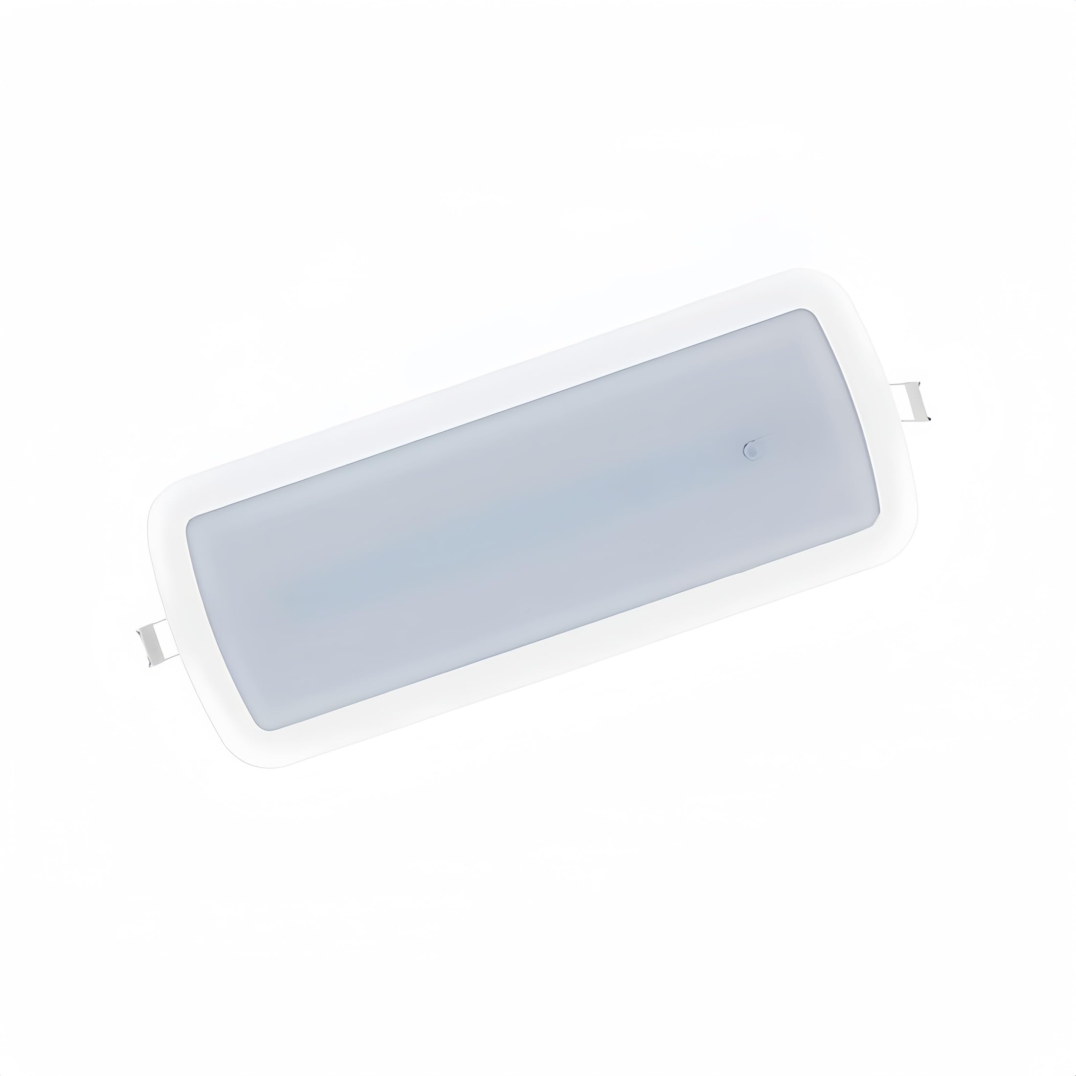 Luce Di Emergenza LED ONSSI 4W 400lm - Batteria Ricaricabile, Bianco Freddo 6000K, Installazione A Incasso O Superficie, IP20 - Foto 2