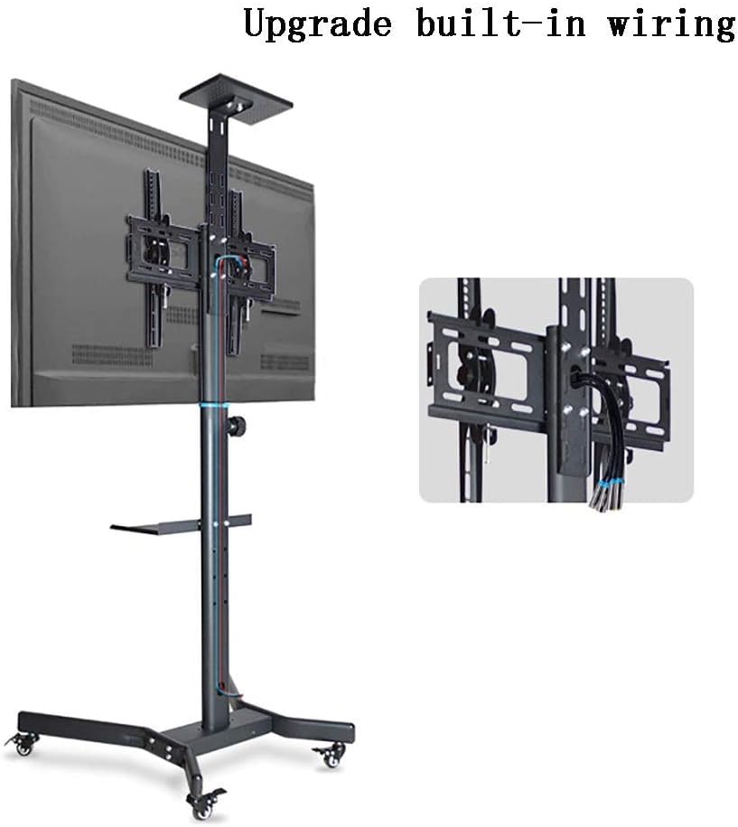 Soporte móvil para TV universal con ruedas y ajuste de altura miniatura 2