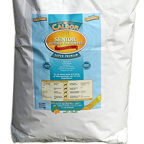 Caldor Senior nur Huhn & Kartoffel | alle Rassen | getreidefrei | 12 kg Sack | Hunde Trockenfutter
