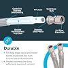 Eastman 10 Feet Flexible Ice Maker Connector, 1/4 Inch x 1/4 Inch Compression Connection, Braided Stainless Steel with Nickel-Plated Brass Nuts, 41036