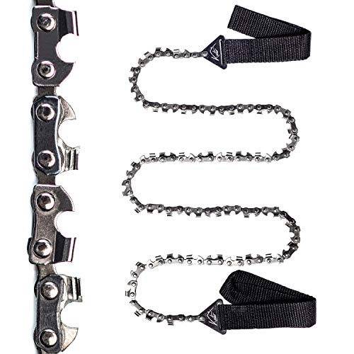 Kutir 36 Inch Pocket Chainsaw - Handy Rope Hand Saw Tool For Campting, Cutting Trees, Survival Gear, Hunting, Pruning, Or Emergency Use. #TOP2