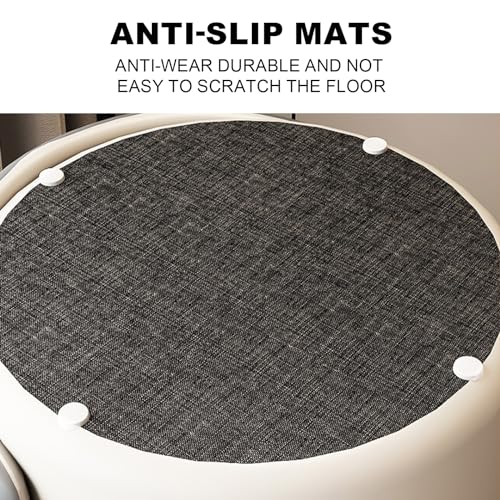 Silla de maquillaje para tocador que soluciona la postura con respaldo giratorio 7