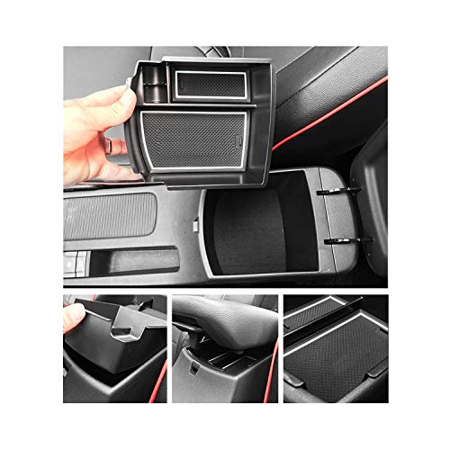 Customized For 2018 2019 2020 2021 2022 2023 Kona Car Center Console Armrest Box Glove Secondary Storage Console Organizer Insert Tray (White) #TOP1