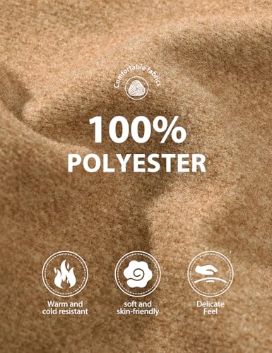 Women's Winter Single Breasted Pea Coat Casual Stand Collar Overcoat Work Office Classic Jacket with Pockets4