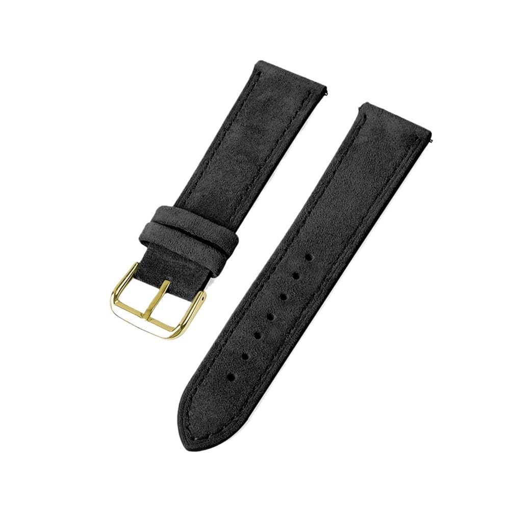 Vintage Leder Uhrenarmband 18mm 20mm 22mm Rindsleder Nähte Armband Sport Schnellverschluss Herren Damen Uhrenarmband Ersatz