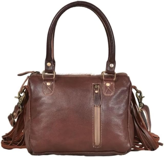 Myra Bag Leather Fringe Purse - Western Style Fringe Purses for Women, Genuine Leather Boho Bags for Women, Cowgirl Gifts - Image 4