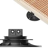 10x LANGFIT® Stelzlager "M" für Terrassendielen – Stufenlos höhenverstellbar von 18-36mm – Für Unterkonstruktionen aus Holz, WPC, Alu – Made in Germany