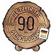 Produktbild DARO Design  Baumscheibe mit Gravur für 90. Geburtstag  Geburtstags Geschenk aus Holz  Hochwertige Holz Geschenke mit Gravur ideal für Geburtstag  Dicke 6mm, Durchmesser 20cm  Made in Germany