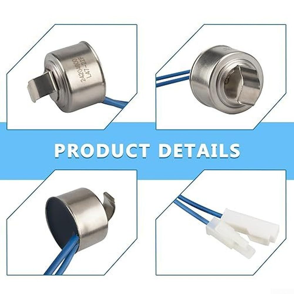 1564839 Termostato di sbrinamento per sistema di raffreddamento frigorifero congelatore - Kit di ricambio preciso del sensore del regolatore di temperatura adatto per Electrolux per kenmore per