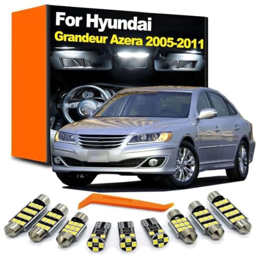 Bombillas LED coche Hyundai Grandeur Azera TG 2005-2011 para luces interiores y matrícula