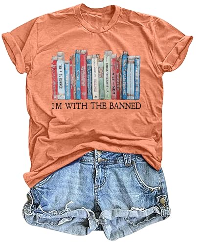 Image of Books Shirts for Women Reading T-Shirt Book Lover Tops Funny Readers Gifts Clothes Casual Librarian Tees