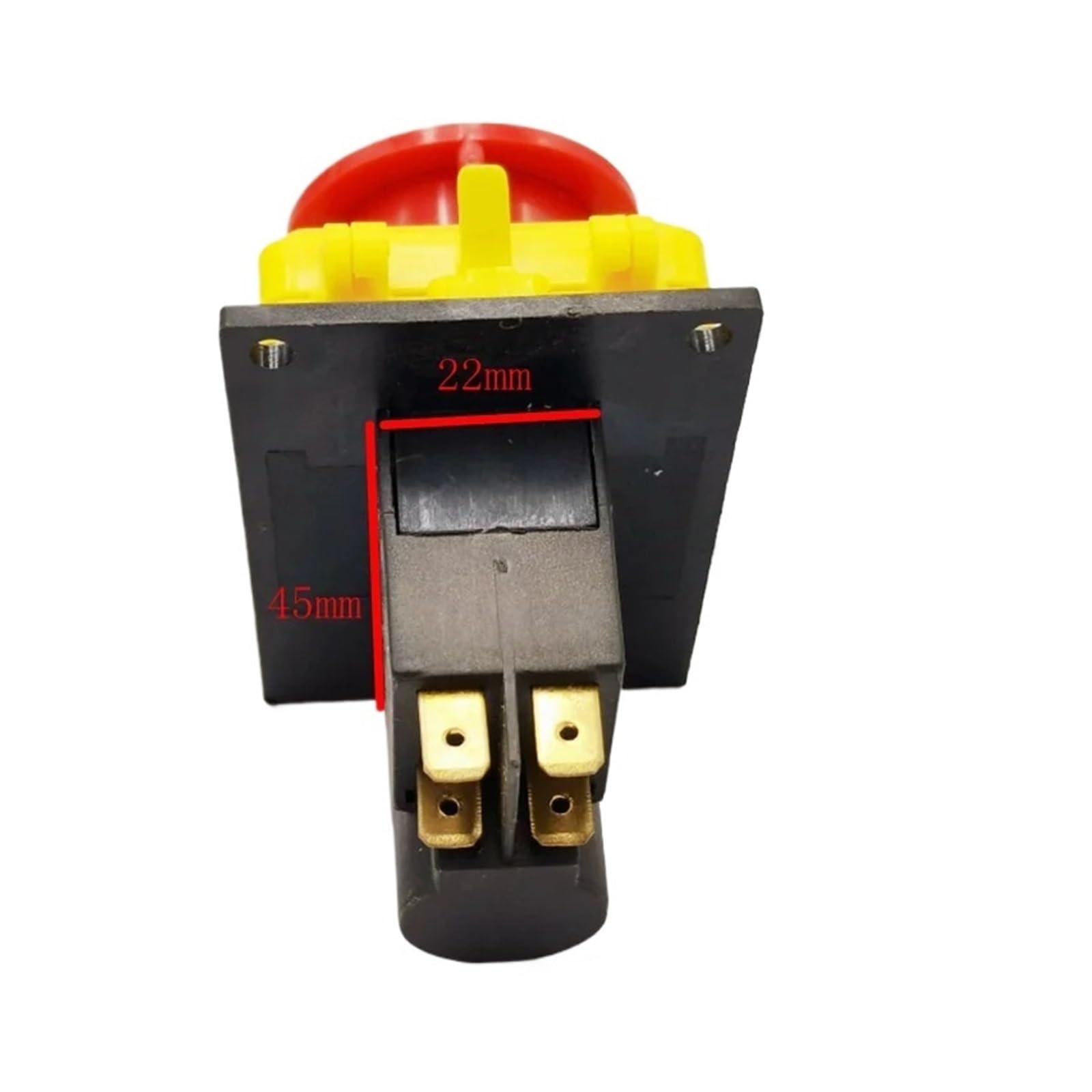 CK21 Interruptor electromagnético de 4 pines Parada de emergencia Interruptores de botón de encendido y apagado for máquina herramienta industrial AC 250 V 16 (12) A 5E4