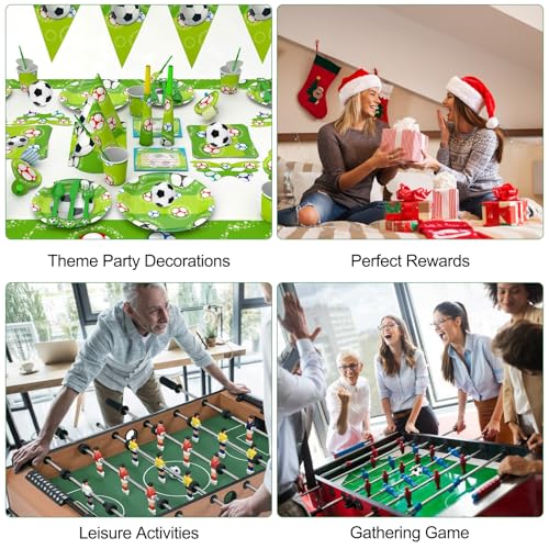 Cigrubo 10 Stück Tischkicker Bälle, Tischfußball Kickerbälle Kinder, Kicker Bälle, Fussball Spielzeug, Tisch Fußball Ball Innen 2-Spieler FußBall Tischspiel für 3+ Kinder Und Erwachsene Schwarz Weiß