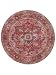 Produktbild RugVista, Georgia Oriental, Teppich, Ø 160 cm, Rund, Kurzflor, Modern, Oeko-TEX Standard 100, Wohnzimmer, Schlafzimmer, Esszimmer/Küche, Flur, Büro, Nur chemisch reinigen, Rot/Rosa