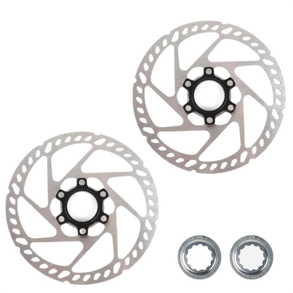 Dischi Freno Mtb Rotore freno bici Centerlock 160mm 180mm 203mm rotori disco Hydra in acciaio inossidabile for pastiglie a MTB da strada(Centerlock160-203)