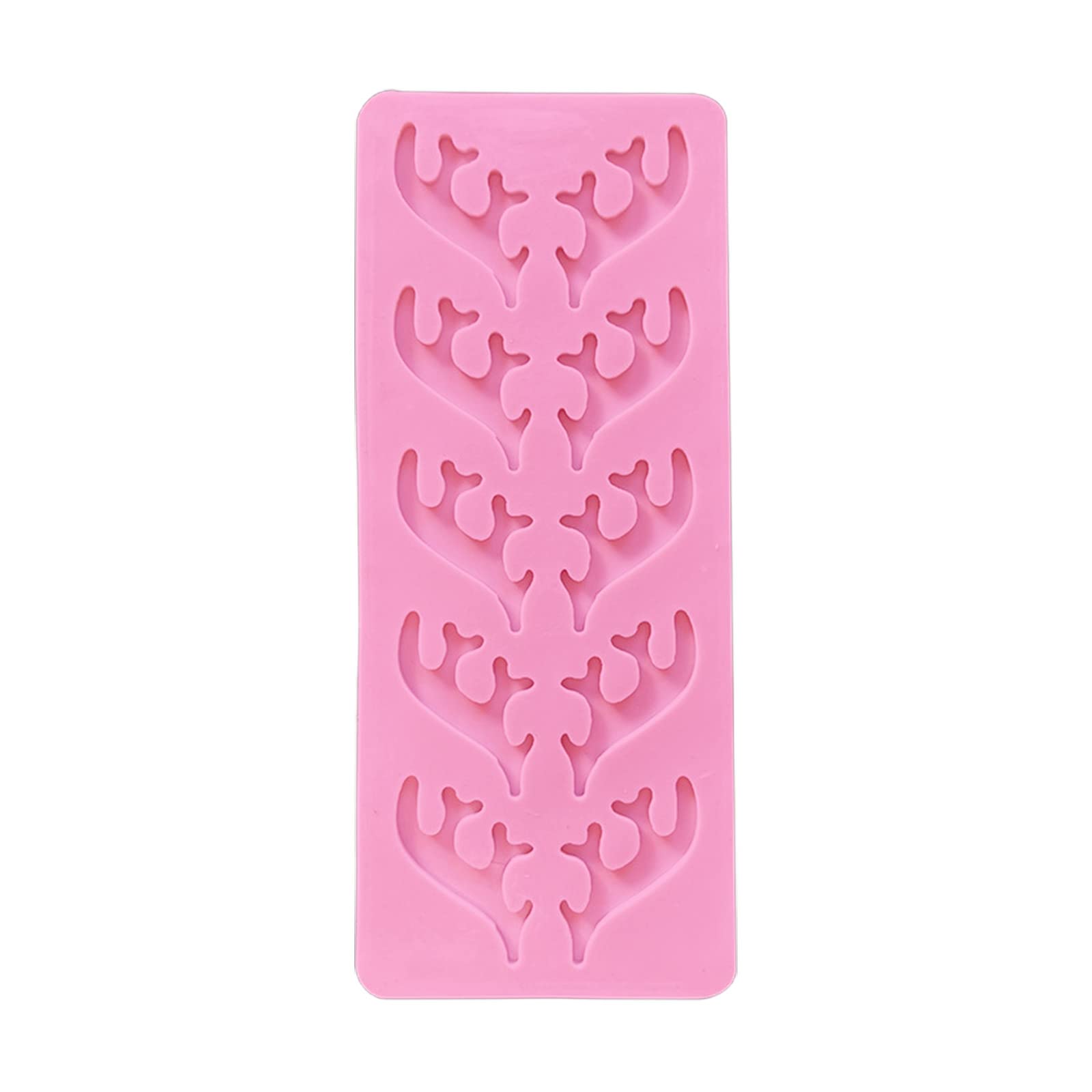 HGENAHGTF Christmas Elk Antlers Shape Fondant Cake Decorating Tools Chocolate Gumpaste Sugarcraft Kitchen Accessories Silicone Fondant Molds for