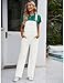 luvamia Overalls Women Loose Fit Denim Bib Baggy Overall Jumpsuit Straight Wide Leg Stretchy Jean Pants Fashion A3 Brilliant White Size XX-Large Fits US 20-22