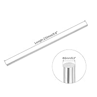 Vista 208 de uxcell Varilla redonda sólida de acero inoxidable 304 de 0.197 in x 5.906 in para manualidades de bricolaje - 10 piezas
