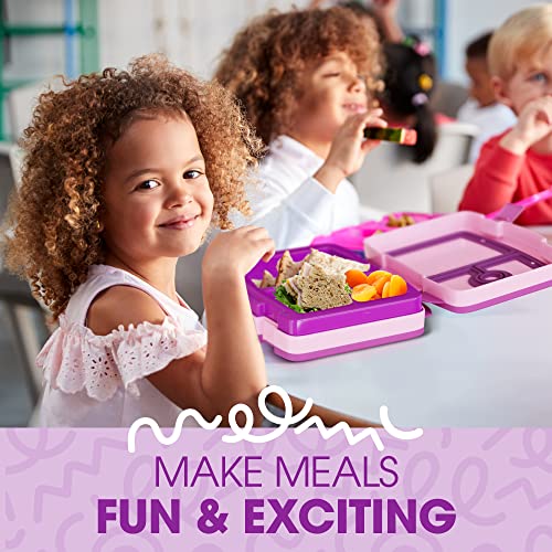 Lunchart Lunch Box For Kids - Insulated Bento Lunch Box With Art Inserts And Cooler Compartment For Ice Packs - Dishwasher Safe, Removable Tray - Mess-Free Lunch Containers For Kids #TOP7