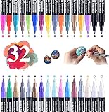 【NICHT GIFTIG, KEIN GERUCH】Acrylfarbe Markierstifte entsprechen den Sicherheitsstandards ASTM D-4236 und EN-71, Umweltschutz für die Gesundheit.Bitte vor direktem Kontakt mit Lebensmitteln schützen.Nicht für Kinder unter 3 Jahren.