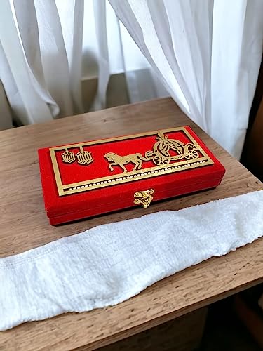 Image of SHAKTISM Wooden Decorative and Attractive Box Cash Box, Shagun, Jewellery Money Envelop Wedding, Gift Box, Bangel box (Pack of 1Pc) (SagunBoxHorse)
